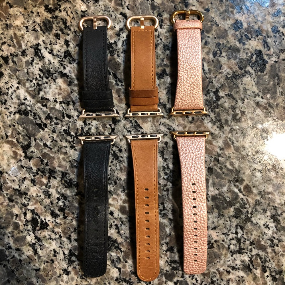 38 mm Leather Apple Watch Bands